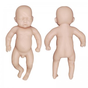 High Simulation Reborn Doll The Silicone Material Reborn Baby Asleep Silicone Reborn Doll Realistic(Pre-Make-up)