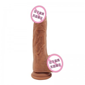 870 Wholesale popular simulation cock penis didol sex toy sucker women huge realistic crystal dildos for women men
