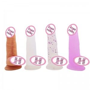 848/849 Wholesale popular simulation cock penis didol sex toy sucker women huge realistic crystal dildos for women men