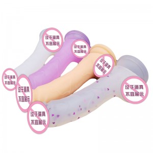 846/847 Wholesale popular simulation cock penis didol sex toy sucker women huge realistic crystal dildos for women men