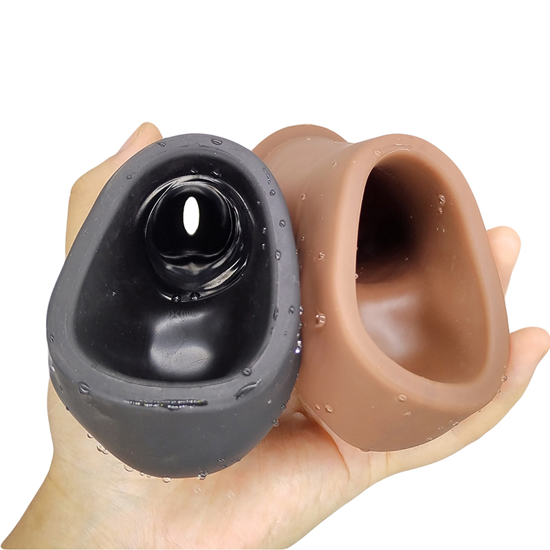 JC- Z102# Hot Selling Super Soft Reusable male sex toys Penis Extension Sleeve Dick Enlargement Silicone Realistic Dildos for men